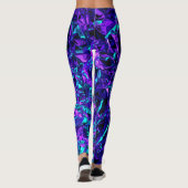 Metaalachtig Paars en Blauwgroen Leggings (Achterkant)