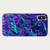 Metaalachtig Paars en Teal Case-Mate iPhone Case (Achterkant (horizontaal))