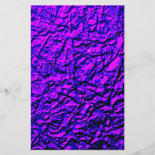 Metaalachtig Paars, roze en blauw gekreukeld Briefpapier