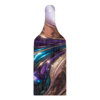 metaalachtig paars, turquoise, blauw, roze en goud snijplank
