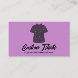 Metaalachtig Paarse T-shirt Print Kleding Kledings Visitekaartje