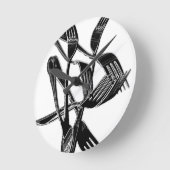 Metaalachtig Ronde Klok (Hoek)