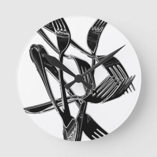 Metaalachtig Ronde Klok