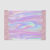 Metaalachtig Roos Gold Glitter & Iridescent Tissuepapier (Voorkant)