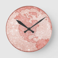 Metaalachtig Roos Gold Glitter Pink Marble Wereldb