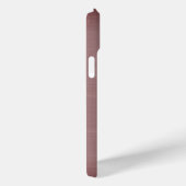 Metaalachtig roze stalen gegraveerde monogram Case-Mate iPhone case (Achterkant / Rechts)