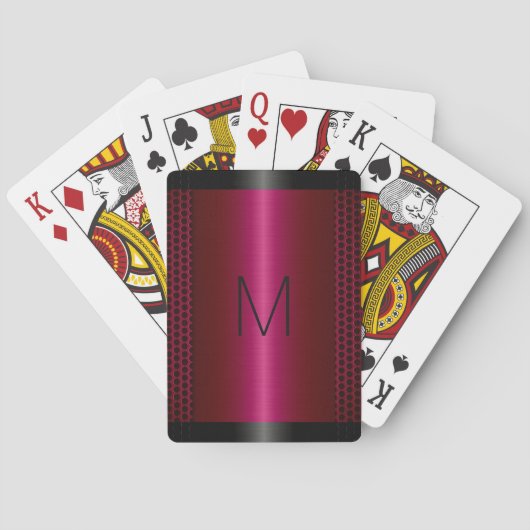 Metaalachtig RVS Metaal Uiterlijk Pokerkaarten (Achterkant)