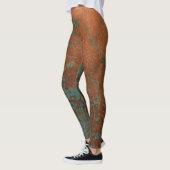 Metaalachtig Teal en Koper Leggings (Links)