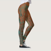 Metaalachtig Teal en Koper Leggings (Rechts)