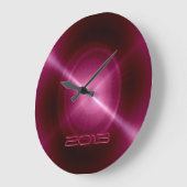 Metaalachtig warmroze roestvrij staal grote klok (Hoek)