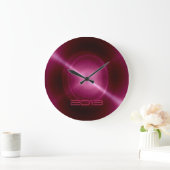 Metaalachtig warmroze roestvrij staal grote klok (Huis)