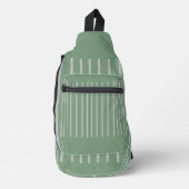 Metaalachtig weelderig groen sling bag (Voorkant)