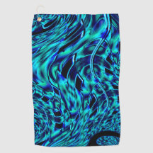 Metaalachtige en gehaakte illusie, blauw tot groen