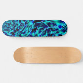 Metaalachtige en gehaakte illusie, blauw tot groen persoonlijk skateboard (Horizontaal)
