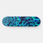 Metaalachtige en gehaakte illusie, blauw tot groen persoonlijk skateboard (Horizontaal)