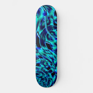 Metaalachtige en gehaakte illusie, blauw tot groen persoonlijk skateboard