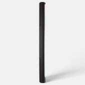 Metaalachtige geometrische zwarte textuur Rode act Samsung Galaxy Hoesje (Linkerkant)