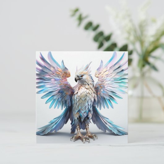 Metaalachtige iriserende arend (Staand voorkant)