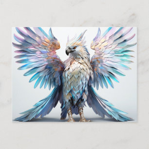 Metaalachtige iriserende arend briefkaart