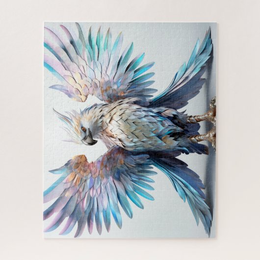 Metaalachtige iriserende arend legpuzzel (Verticaal)