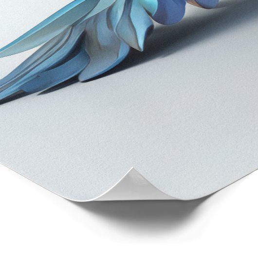 Metaalachtige iriserende arend poster (Hoek)