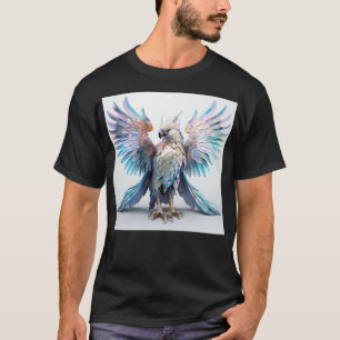 Metaalachtige iriserende arend t-shirt