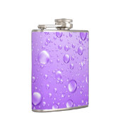 Metaalachtige Paarse Abstracte regenval Heupfles (Rechts)