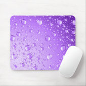 Metaalachtige Paarse Abstracte regenval Muismat (Met muis)