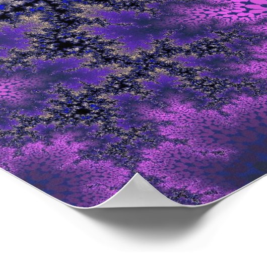 Metaalachtige Paarse bril Poster (Hoek)