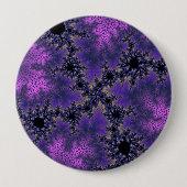 Metaalachtige Paarse bril Ronde Button 4,0 Cm (Voorkant)