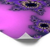 Metaalachtige Paarse ogen Poster (Hoek)