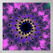 Metaalachtige Paarse ogen Poster (Voorkant)