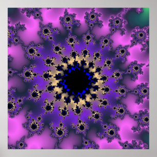 Metaalachtige Paarse ogen Poster