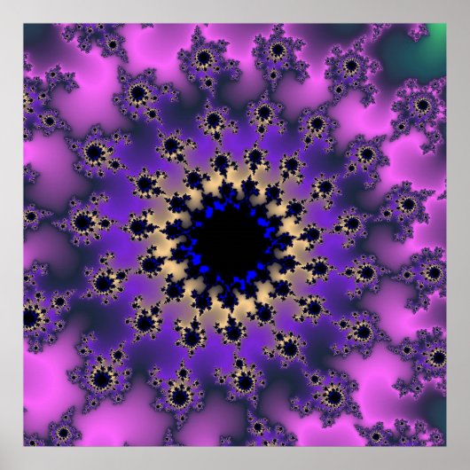 Metaalachtige Paarse ogen Poster (Voorkant)