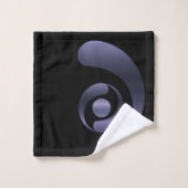 Metaalachtige Paarse symbolen Kropcirkels Bad Handdoek (Wasdoekje)