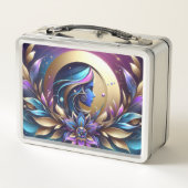 Metaalachtige Paarsen Teals Blues Goud (Achterkant)