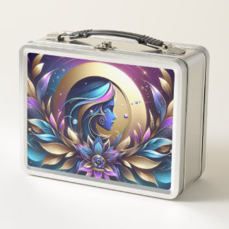 Metaalachtige Paarsen Teals Blues Goud