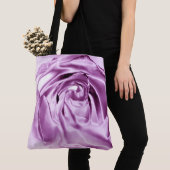 Metaalachtige Roos Paarse Canvas tas (Dichtbij)