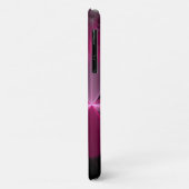 Metaalachtige roze bloemblaadjes Case-Mate iPhone case (Achterkant/links)