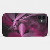 Metaalachtige roze bloemblaadjes Case-Mate iPhone case (Achterkant (horizontaal))