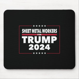 Metaalarbeiders voor Trump 2024 President Republik Muismat