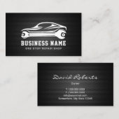 Metaalautomotormechanisme voor automatische repara visitekaartje (Voorkant / Achterkant)