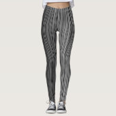 Metaalband Stripe en Contrast Leggings (Voorkant)