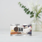 Metaalbewerker in de productie | Metalen klinknage Visitekaartje (Staand voorkant)