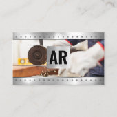 Metaalbewerker in de productie | Metalen klinknage Visitekaartje (Voorkant)