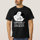 Metaalbewerker in staalfabricage of -fabricator t-shirt (Voorkant)
