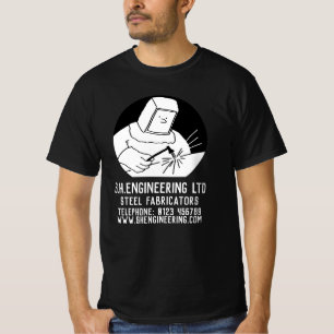 Metaalbewerker in staalproductie of fabricage t-shirt