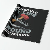 Metaalbewerking ambacht cadeaupapier (Uitgerold)