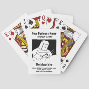 Metaalbewerking, lassen of smeden pokerkaarten