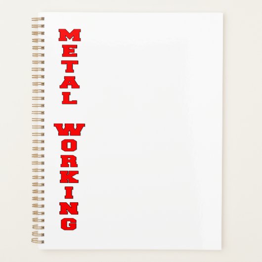 metaalbewerking planner (Voorkant)